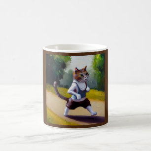 Cat Joggen Kaffeetasse