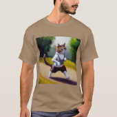 Cat Joggen T-Shirt (Vorderseite)