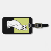 Cat Julie de Graag Art Nouveau Gepäckanhänger (Vorderseite horizontal)