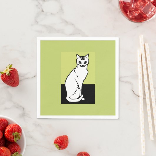 Cat Julie de Graag Art Nouveau Serviette (Beispiel)