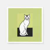 Cat Julie de Graag Art Nouveau Serviette (Vorderseite)