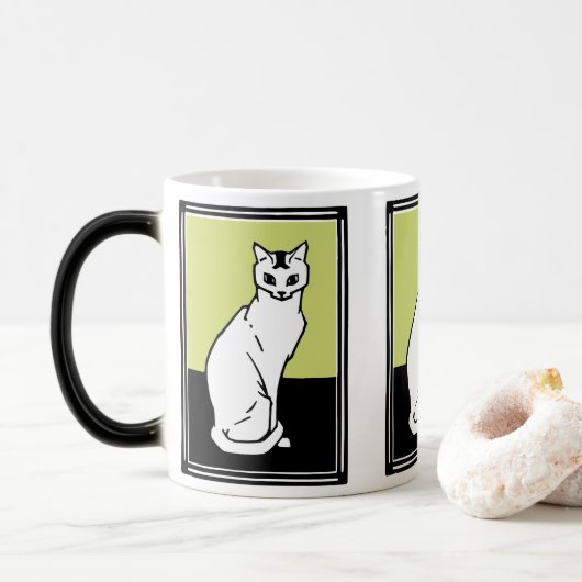 Cat Julie de Graag Art Nouveau Verwandlungstasse (Mit Donut)