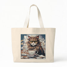 Cat Jumbo-Tasche mit einer Niedlichen "Not Today"-