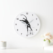 Cat Jumping in den Teich, Alexandre Steinlen Große Wanduhr (Zuhause)