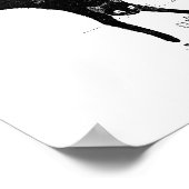 Cat Jumping in den Teich, Alexandre Steinlen Poster (Ecke)