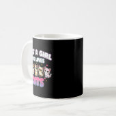 Cat Just A Girl Who Loves Cats Kaffeetasse (Vorderseite Links)