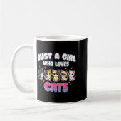 Cat Just A Girl Who Loves Cats Kaffeetasse (Links)