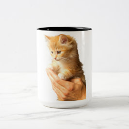Cat-Kaffee-Tasse Zweifarbige Tasse