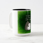 Cat-Kaffee-Tasse Zweifarbige Tasse (Vorderseite Links)