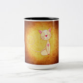 Cat-Kaffee-Tasse Zweifarbige Tasse (Mittel)