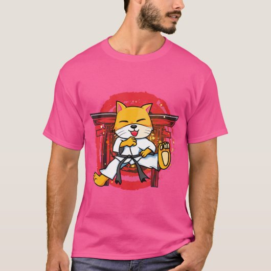 Cat Karate T-Shirt (Vorderseite)