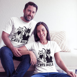 CAT KATZE REGELN T - SHIRT