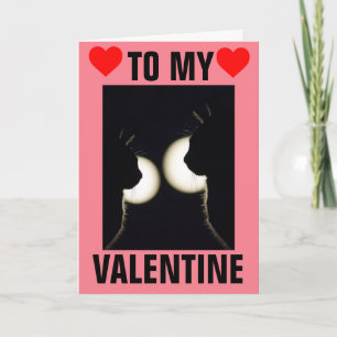CAT KATZE VALENTINE TAG I LIEBE IHRE KARTEN