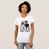 CAT-KATZEN SIND;LIFE-T - SHIRT (Vorne ganz)