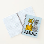 CAT KATZKATZEN PERSONALISIERTER NAME PINK NOTEBOOK NOTIZBLOCK (Innenseite)