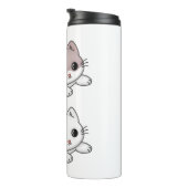 Cat Kawaii Feline Little Cat Tender Chibi Thermosbecher (Nach rechts gedreht)