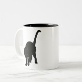 Cat Kawaii Feline Little Cat Tender Chibi Zweifarbige Tasse (Vorderseite Links)