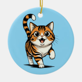 cat keramik ornament