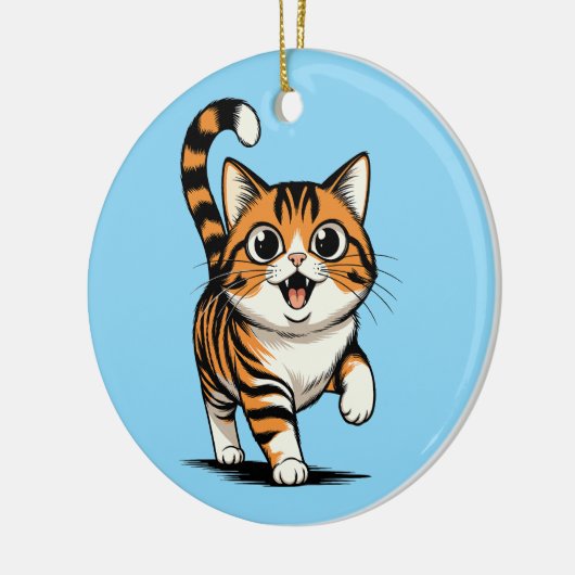 cat keramik ornament (Links)