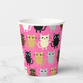 Cat Kid's Geburtstagsparty Pappbecher