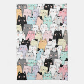 Cat kitchen tea towel, Dish towel  Geschirrtuch (Vertikal)
