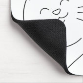 Cat Kitten Animal Feline Kitty Line Ausstieg Mousepad (Ecke)