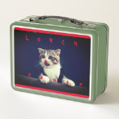 Cat Kitten Animal Fun Metal Lunch Box (Rückseite)