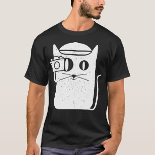 Cat Kitten Camera Fotografie Vintag T-Shirt