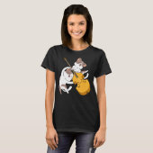 Cat Kitten Cello Cat Cello Player Cellist T-Shirt (Vorne ganz)
