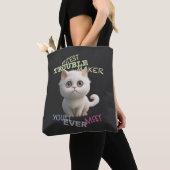 Cat Kitten Cuttest Trouble Niedlicher Spaß Tasche (Von Nahem)