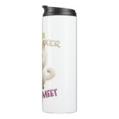 Cat Kitten Cuttest Trouble Niedlicher Spaß Thermosbecher (Nach rechts gedreht)