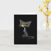 Cat Kitten Did I Roll My Eyes Out Loud Funny Sarca Karte (Gelbe Blume)
