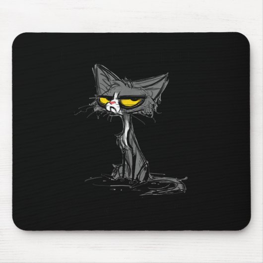 Cat Kitten Did I Roll My Eyes Out Loud Funny Sarca Mousepad (Vorne)