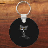 Cat Kitten Did I Roll My Eyes Out Loud Funny Sarca Schlüsselanhänger (Vorderseite)