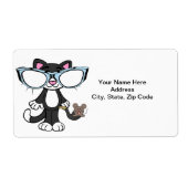 Cat Kitten Felines Sonnenbrillen Mouse Labels (Vorne)