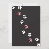 Cat Kitten Geburtstagsparty Einladung (Rückseite)