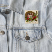 Cat Kitten Holly Winterberry Button (Beispiel)
