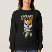 Cat Kitten Karate Sweatshirt (Vorderseite)