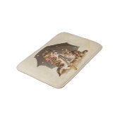 Cat Kitten kitty antiken Vintag hübsch niedlich Badematte (Schrägansicht)