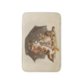 Cat Kitten kitty antiken Vintag hübsch niedlich Badematte (Vorderseite Vertikal)