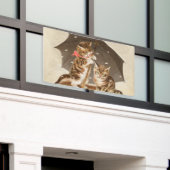 Cat Kitten kitty antiken Vintag hübsch niedlich Banner (Äußeres Gebäude)