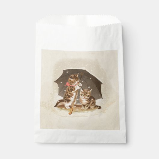Cat Kitten kitty antiken Vintag hübsch niedlich Geschenktütchen (Vorderseite)