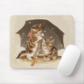 Cat Kitten kitty antiken Vintag hübsch niedlich Mousepad (Mit Mouse)