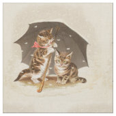 Cat Kitten kitty antiken Vintag hübsch niedlich Stoff (Nahaufnahme)