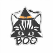 Cat Kitten Kitty Novelty Funny Halloween Spooky bo Aufkleber (Vorderseite)