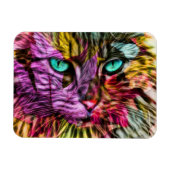 Cat Kitten Künstlerisch Magnet (Horizontal)