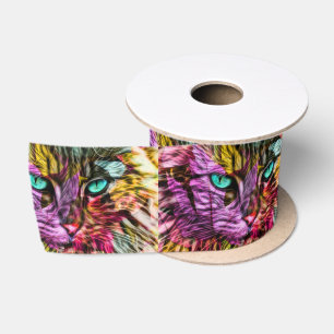 Cat Kitten Künstlerisch Satinband