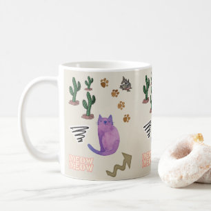 Cat Kitten Meow Animals Tasse