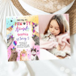Cat Kitten Party Pawty Animals Girl Geburtstag Einladung<br><div class="desc">Cat / Kitten Geburtstag themed Einladung für Ihre perfekte Feier.</div>