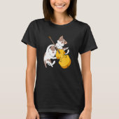 Cat Kitten Playing Cello Cat  Cello Player Cellist T-Shirt (Vorderseite)